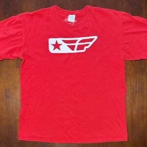 Fly Racing Durable Cotton Graphic Y2K T-Shirt